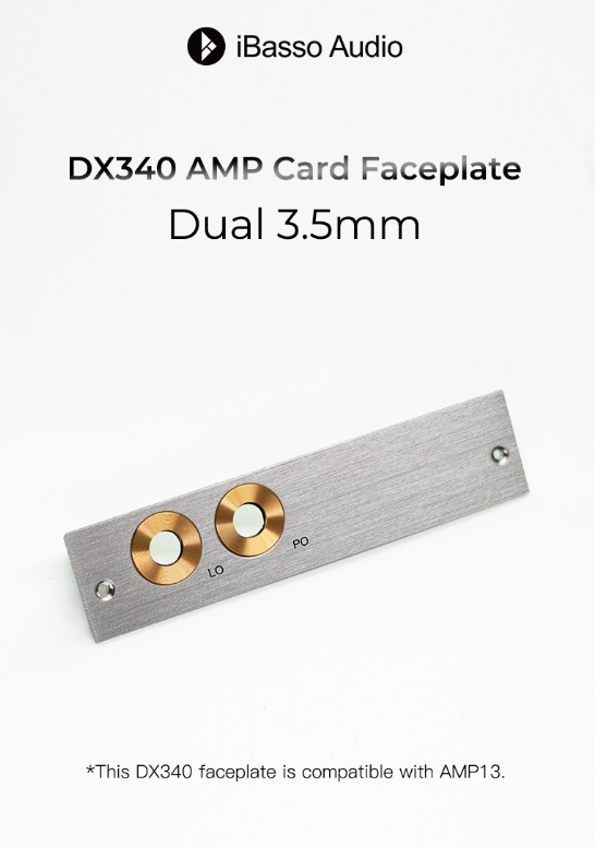 iBasso Dual 3.5mm Faceplate DX340